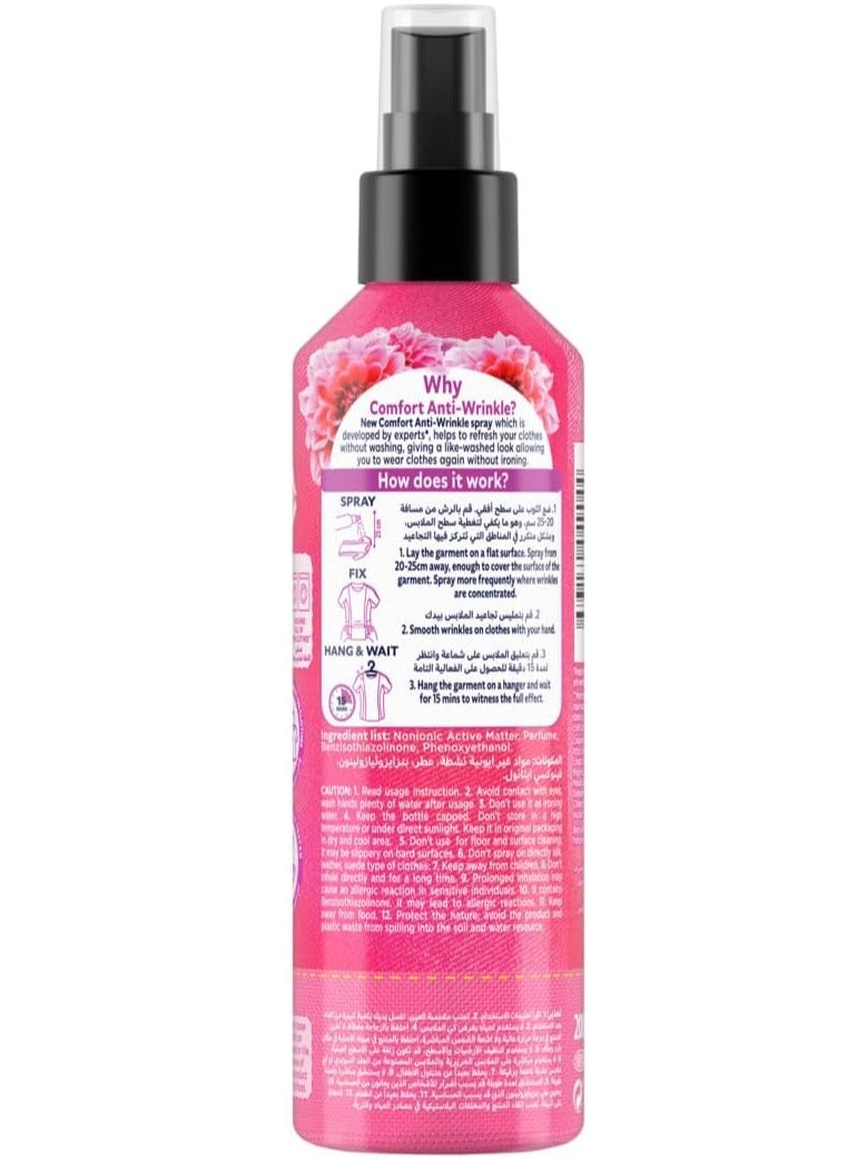 Anti Wrinkle Spray For Clothes Orchid Freshly Scented 200  ML