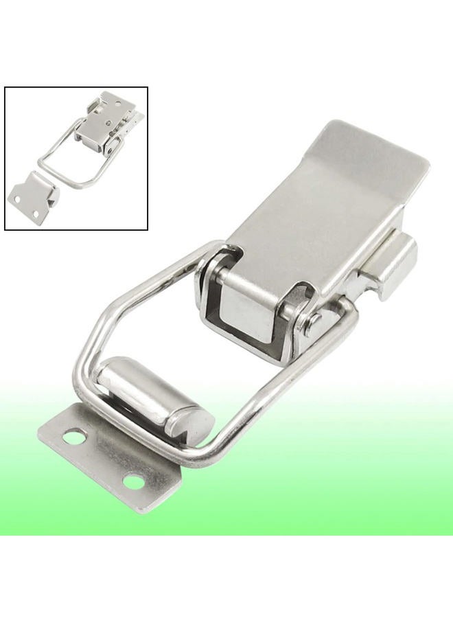 uxcell Sourcingmap a12112700ux0390 Stainless Steel Drawer Toolbox Toggle Latch Catch 3.1 inch, Silver Tone, 80mm,1 pcs - Image 2