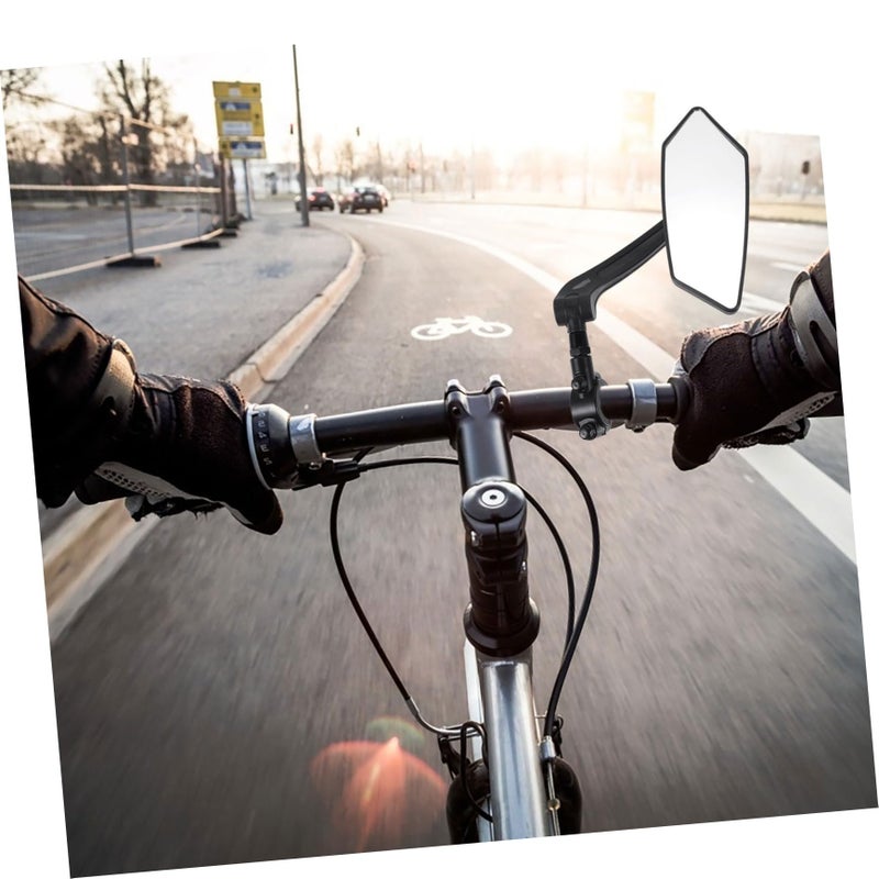 2 Pack Bike Rearview Mirror for Handlebar Electric Mountain Road Cycling Lightweight - Image 4