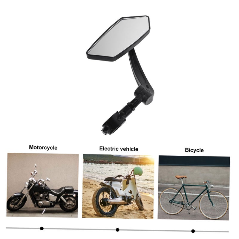 2 Pack Bike Rearview Mirror for Handlebar Electric Mountain Road Cycling Lightweight - Image 5