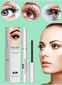W3W Eyelash Growth Serum for Longer Thicker Lashes and Brows Natural Plant Extracts Hypoallergenic Formula and Effective Stimulate Lash Growth Eyelash Enhancement Serum 3ml  - Image 1