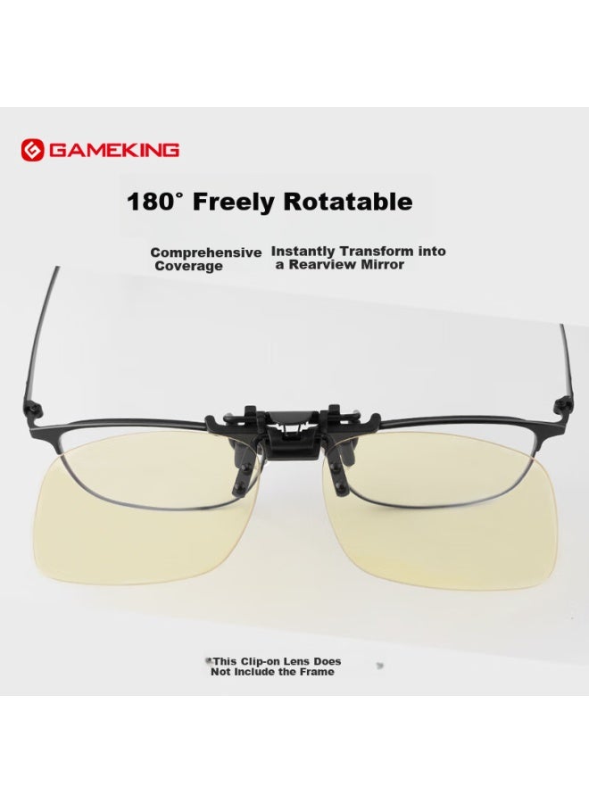 Gameking Blue Light Blocking Clip-on Gl For Computer And Phone, Anti-radiation Anti-myopia Eyewear For Men And Women, Clip-on Style 1.8 - Image 1