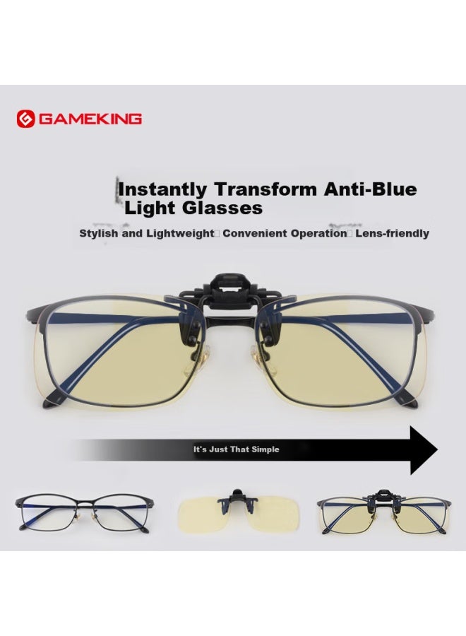 Gameking Blue Light Blocking Clip-on Gl For Computer And Phone, Anti-radiation Anti-myopia Eyewear For Men And Women, Clip-on Style 1.8 - Image 2