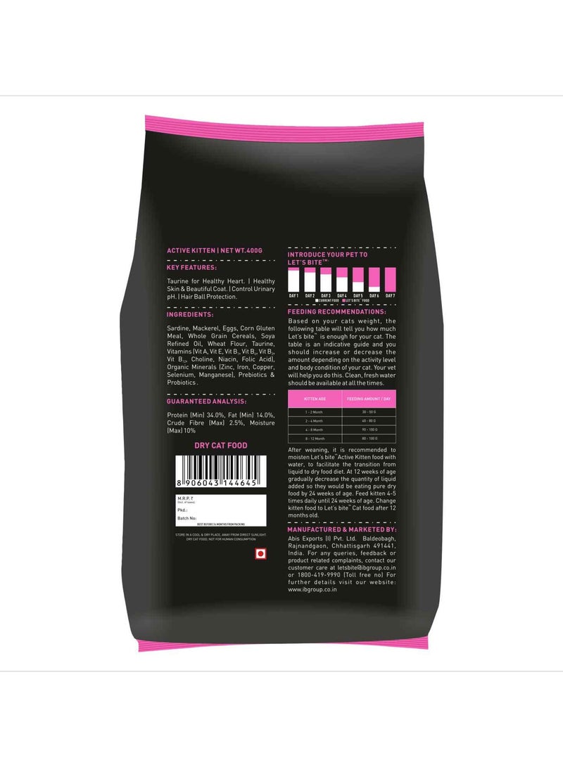 Let's Bite Active Kitten Dry Cat Food  Ocean Fish - Image 2
