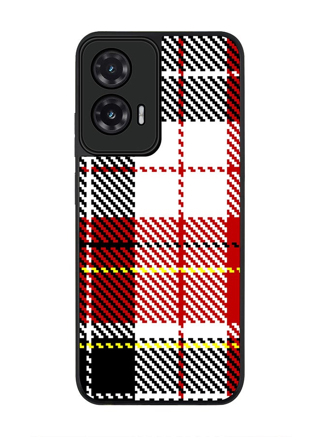 Stylizedd For Motorola Moto G35 Case,Slim fit Camera Protection, Shockproof Thin Phone cover  - English Flannel