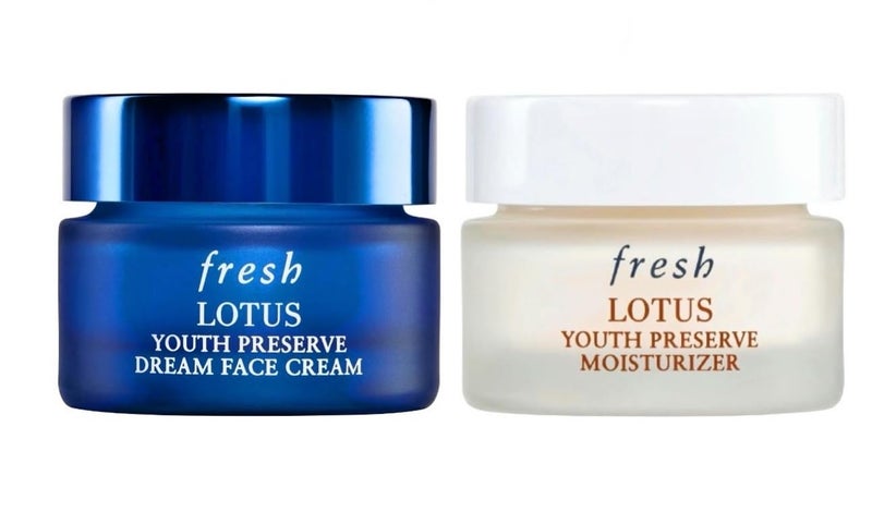 Fresh Lotus Youth Preserve Moisturizer Dream Cream Deep Hydration Deluxe Travel Size Gift Set 5oz 15mL
