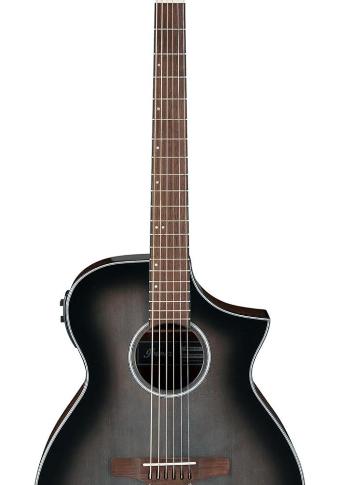 Ibanez AEWC11 Acoustic-Electric Guitar - Transparent Charcoal Burst - Image 2