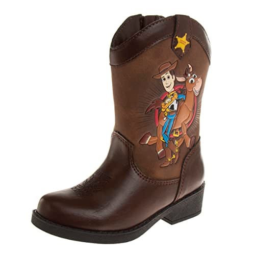 Disney Josmo Boy's Toy Story Western Boots Woody (Toddler/Little Kid), Brown, 9 - Image 1