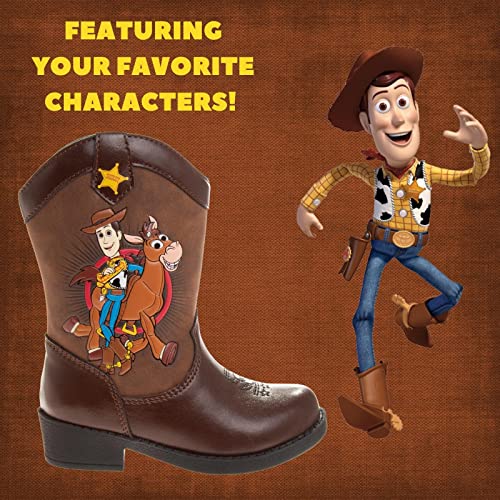 Disney Josmo Boy's Toy Story Western Boots Woody (Toddler/Little Kid), Brown, 9 - Image 2
