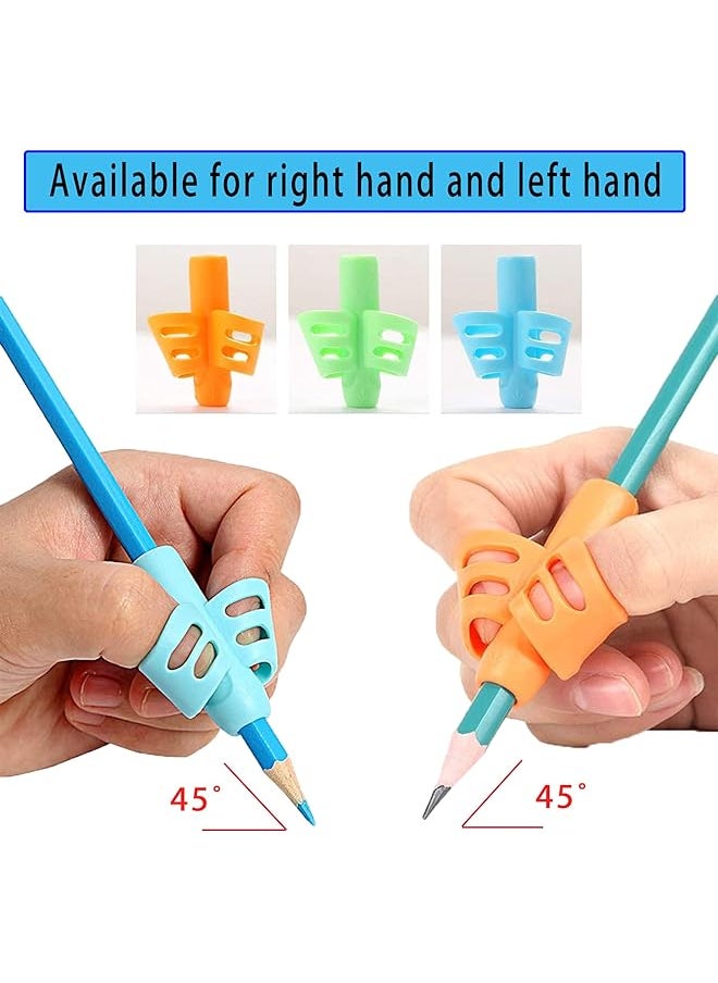erorex - Pencil Grips Pencils Grips For Kids Handwriting Pencil Holder For Kids Training Pencil Grip Tool Children Aid Pencil Grip Trainer Kids Pencils Grip Grip Pencils For Kids 3Pcs - Image 1