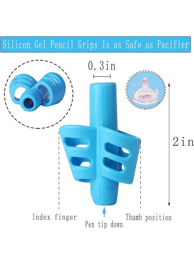 erorex - Pencil Grips Pencils Grips For Kids Handwriting Pencil Holder For Kids Training Pencil Grip Tool Children Aid Pencil Grip Trainer Kids Pencils Grip Grip Pencils For Kids 3Pcs - Image 1