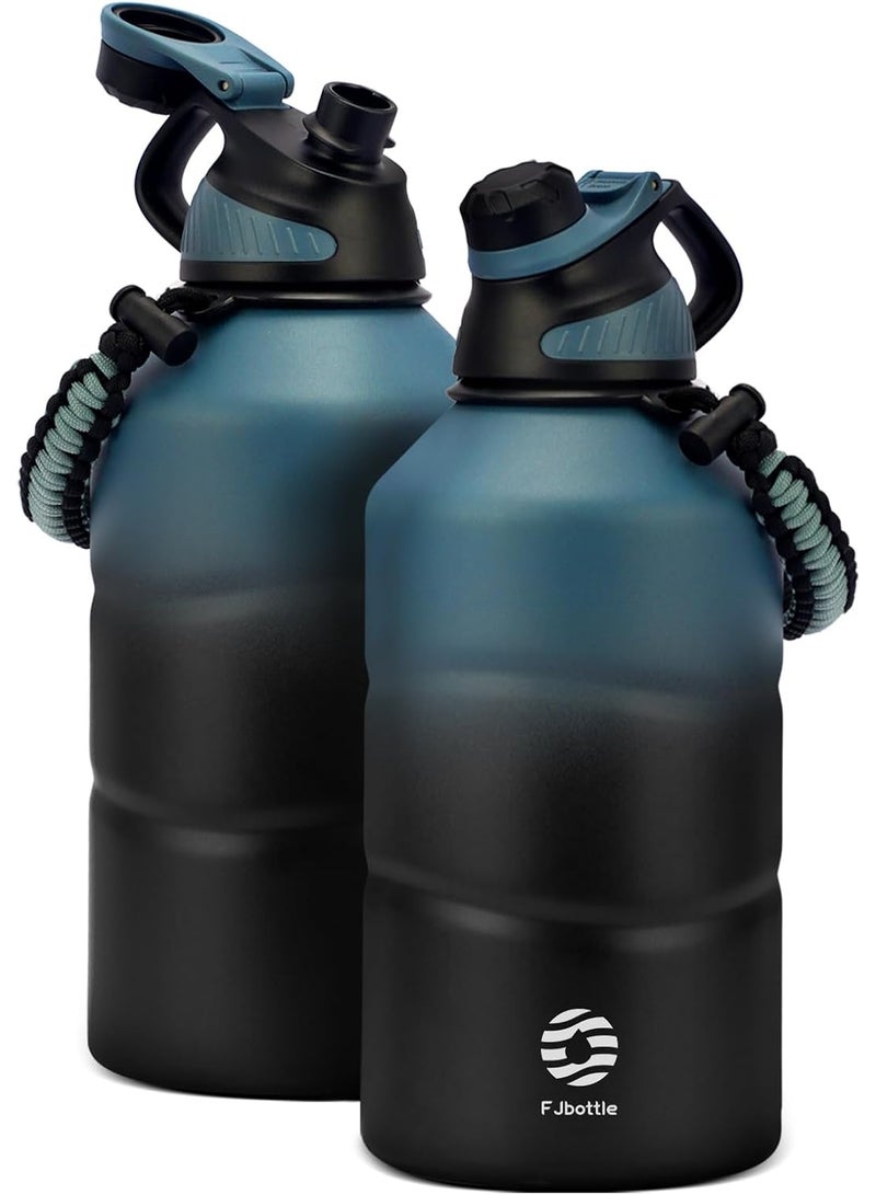 Fjbottle Stainless Steel Drinking Bottle 1900 ml with Magnetic Lid, BPA-Free, Leak-Proof, Double-Walled, Thermal Metal Bottle, Suitable for Carbonated Drinks, Sports Water Bottle for University, - Image 1