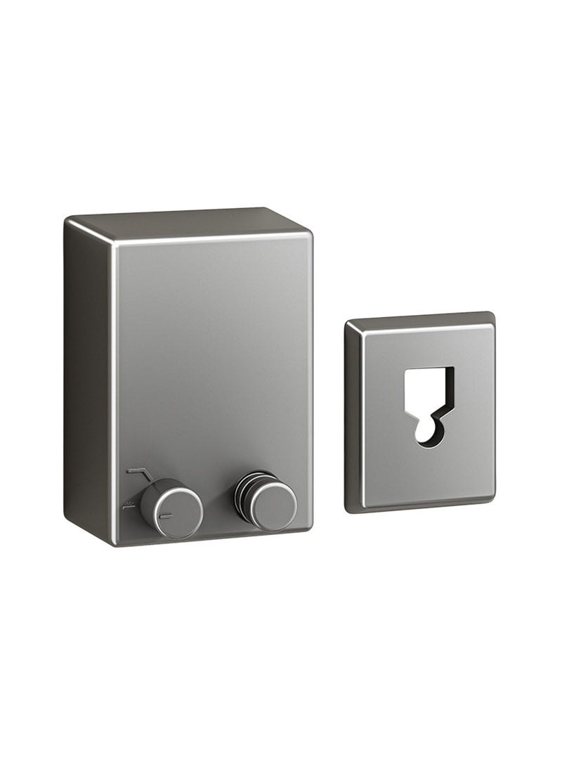 حبل غسيل سلكي قابل للسحب مثبت على الحائط، رمادي - Image 1