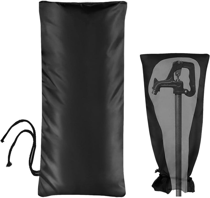 Homsky Outdoor Faucet Cover Socks for Winter Freeze Protection, 28" L x 15" W Large Faucet Covers for Outside, Reusable Outdoor Yard Spigot Cover, Antifreeze Long Water Insulated Faucet Cover Socks - Image 1