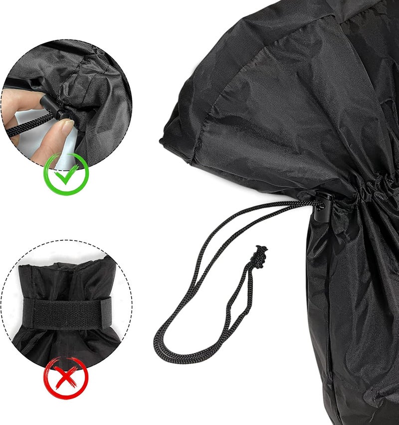 Homsky Outdoor Faucet Cover Socks for Winter Freeze Protection, 28" L x 15" W Large Faucet Covers for Outside, Reusable Outdoor Yard Spigot Cover, Antifreeze Long Water Insulated Faucet Cover Socks - Image 4