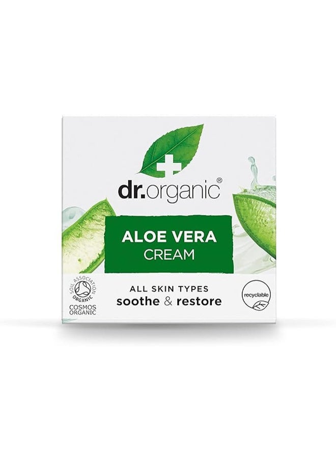 dr.organic Dr. Organic Aloe Vera Cream, Soothe & Restore  - Image 2
