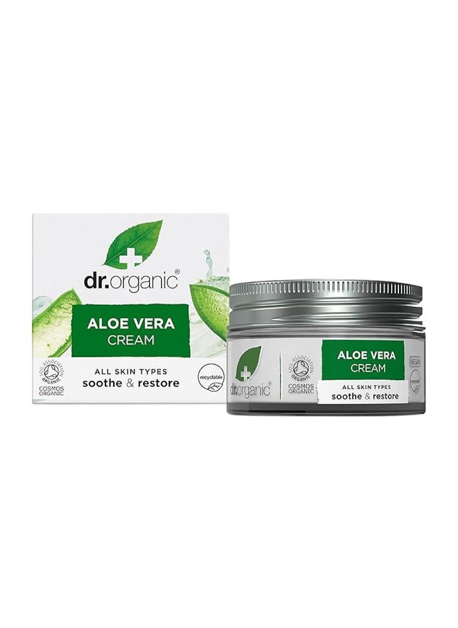 dr.organic Dr. Organic Aloe Vera Cream, Soothe & Restore  - Image 1