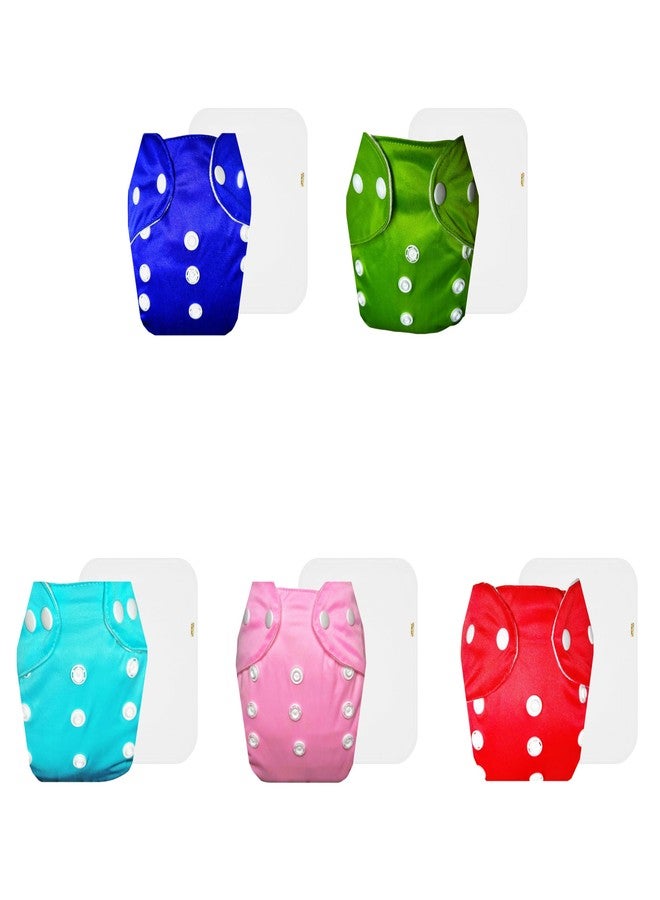 حفاضات دمبلدو لايت القماشية مع حشوة قطنية (عبوة من 5) | ملائمة تمامًا | مانعة للتسرب | سهلة التنظيف | مثالية للأطفال الصغار | من 3 أشهر إلى سنتين | للجنسين - Image 1