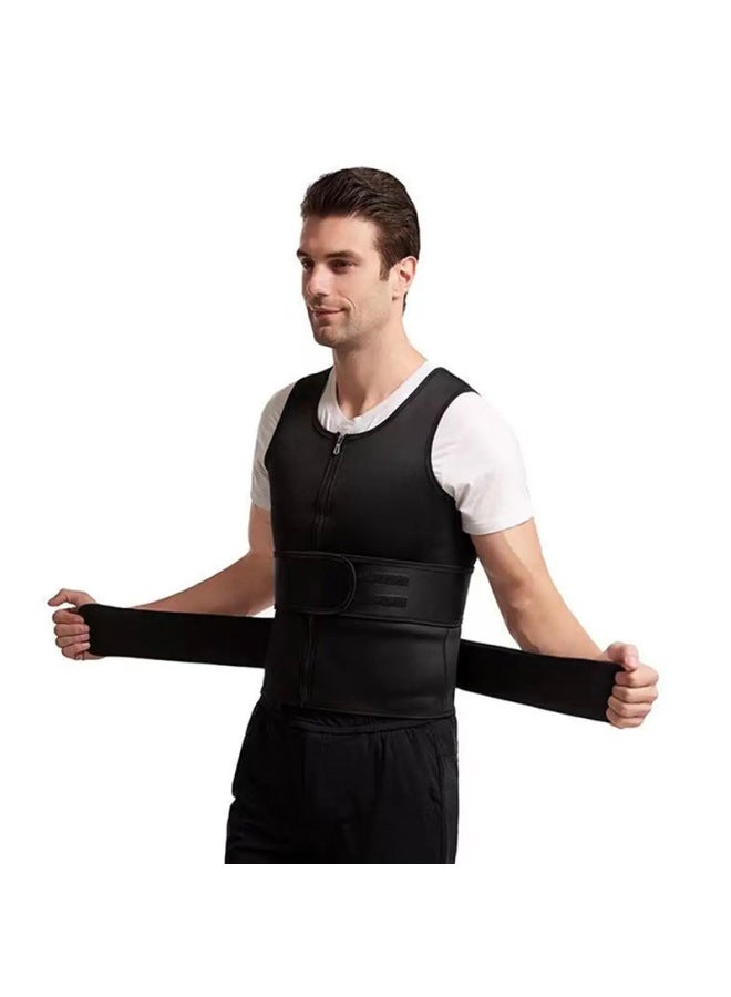Double Waist Support Belt Men's Waist Support Artifact Warm Vest Back Support Lumbar Spine Belly Shaping Belt Women's Body Shaping Clothes