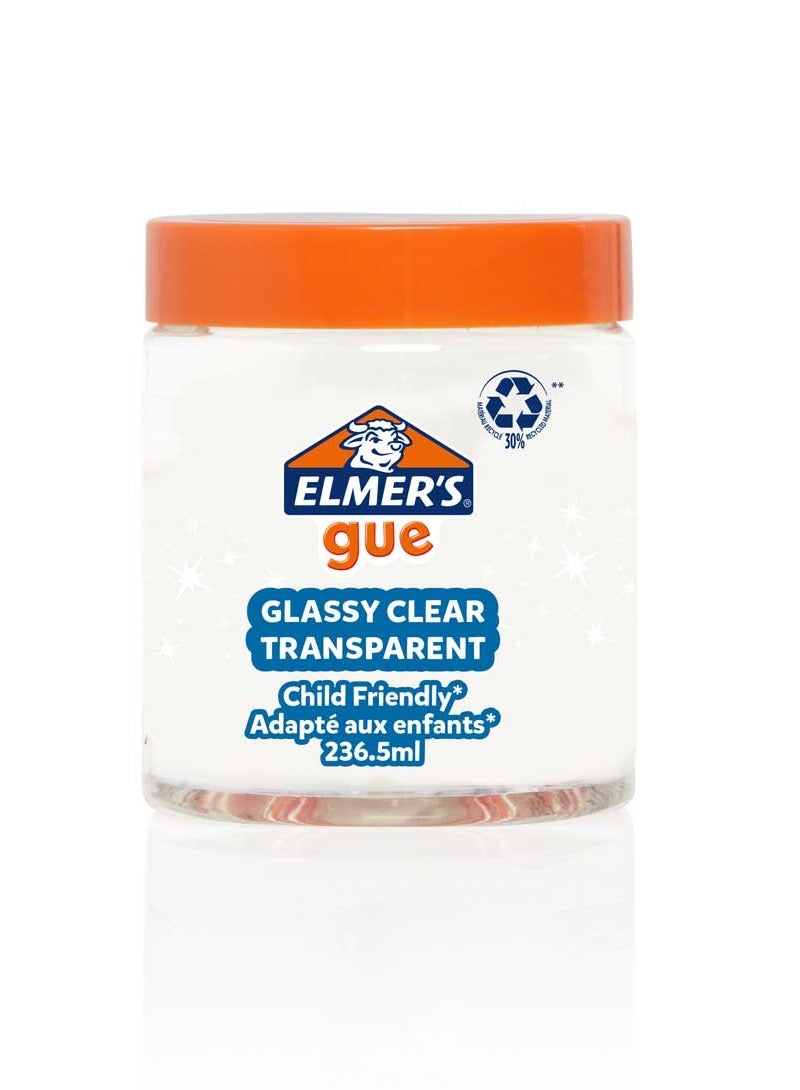 Elmer's Gue Glassy Clear Transparent Slime 236ml Clear - Image 1