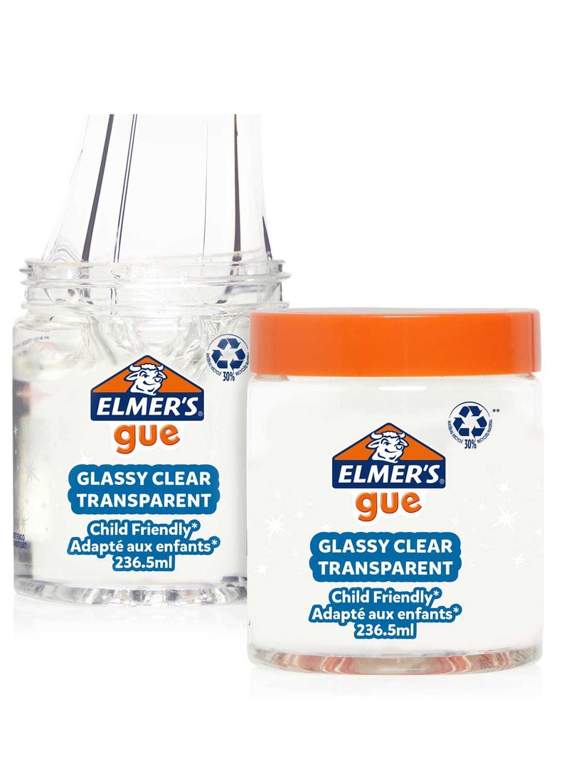Elmer's Gue Glassy Clear Transparent Slime 236ml Clear - Image 2