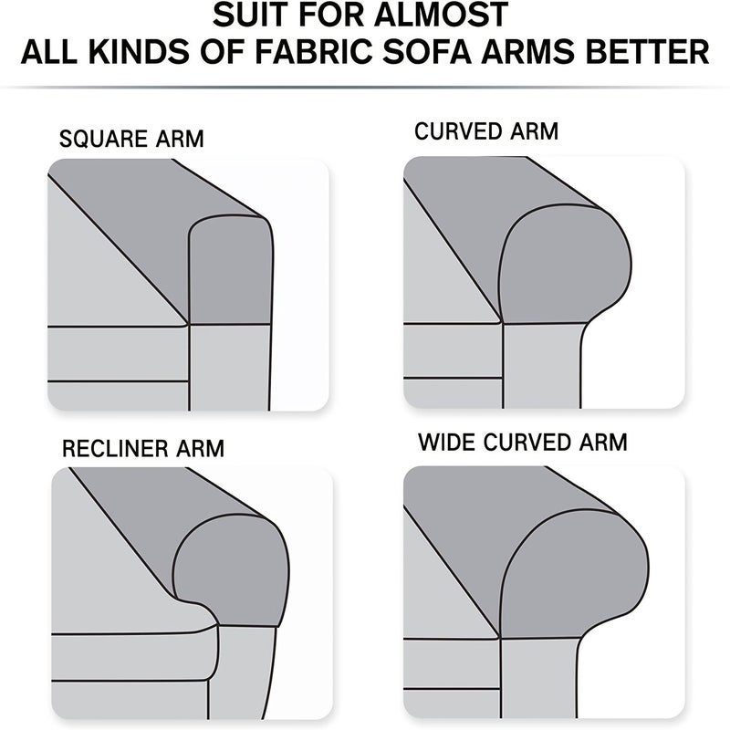 2pcs Stretchy Sofa Gloves Scratch Resistant Pet Friendly Suitable For Single To Four Person Sofas Matcha Green Color Machine Washable - Image 4