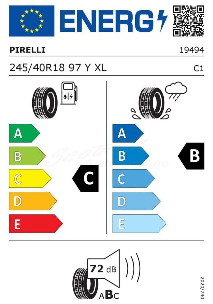 PIRELLI P ZERO (MO) Tire for Mercedes-Benz E-Class 245/40R18 - 2025 Model - Image 2