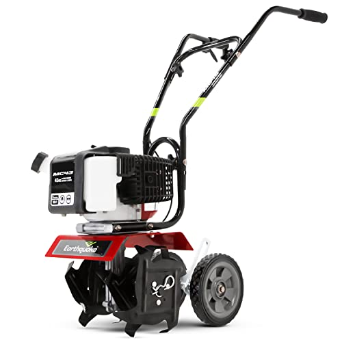 Earthquake MC43 Cultivator, 43cc 2-Cycle Viper Engine, 6-10” Adjustable Width, 8” Max Depth, Overhand Handlebars, Lightweight, U.S. Based Customer Service - Image 2