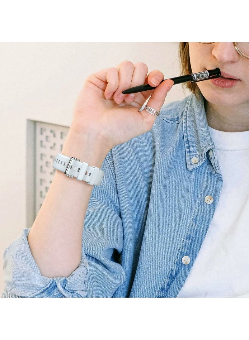 ACLIX Silicone Strap Compatible with Huawei Watch Fit 3, Adjustable Silicone Sport Watch Band Replacement Wristband for Men Women (Sky Blue) - Image 5