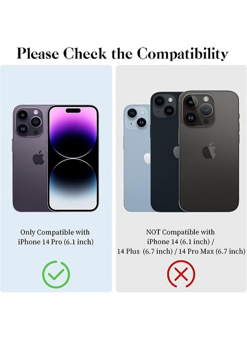 X-level iPhone 14 Pro Case Cover With Finger Ring Military Grade Metal Stand Kickstand [Support Magnetic Car Holder] Phone Comfortable Hold Feeling Anti-scratch Shockproof Back Cover For iPhone 14 Pro  - Image 2