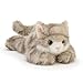 PEACH CAT Cat Stuffed Animal Cute Plushies Small Plush Toys Gifts for Kids Grey - Image 2