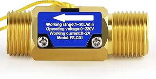 DIGITEN FS-C01 G1/2" Male Thread Water Flow Switch with Filter 0-2A/ 0-220V(AC or DC) - Image 1