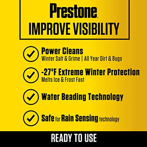 Prestone AS658 Deluxe 2-in-1 Windshield Washer Fluid, 1 Gallon - Image 5