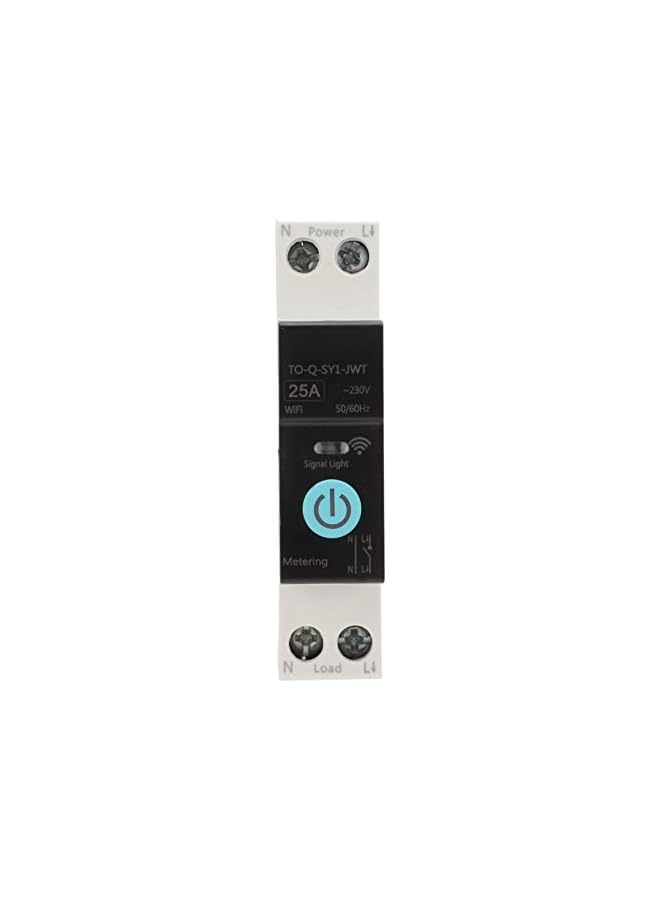 promass Din Rail Circuit Breaker, Smart WiFi Switch Mobile Phone Remote Control Circuit Breaker with 3 Timing Modes, Miniature Circuit Breaker Din Rail Mount for Household Appliances (25A) - Image 2