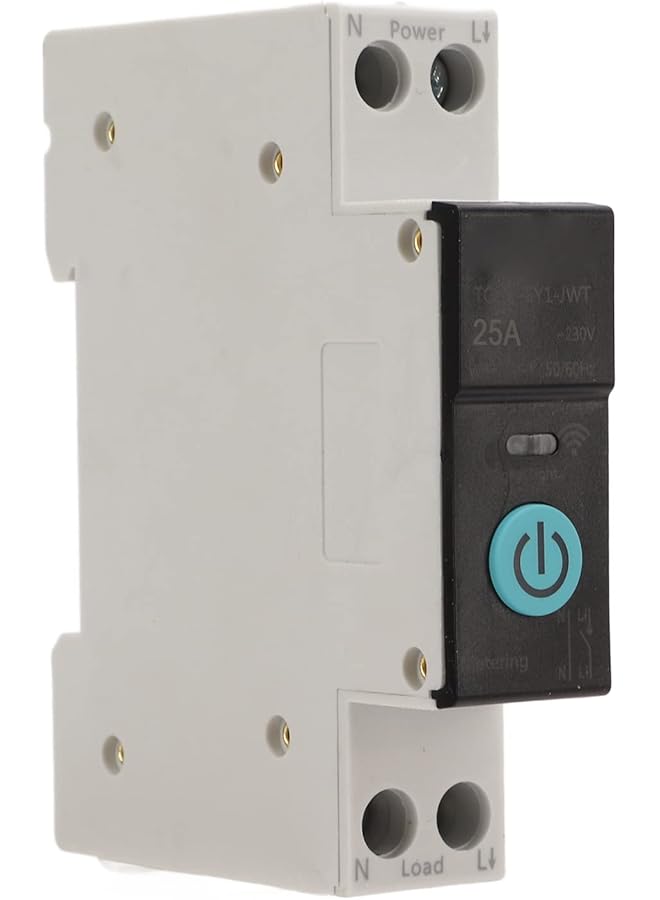 promass Din Rail Circuit Breaker, Smart WiFi Switch Mobile Phone Remote Control Circuit Breaker with 3 Timing Modes, Miniature Circuit Breaker Din Rail Mount for Household Appliances (25A) - Image 1
