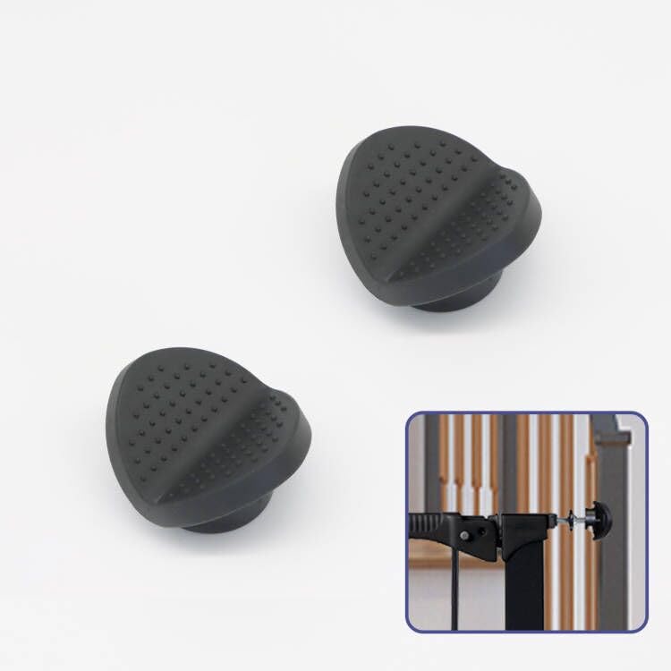 GRENFU Baby Gate Banister Adapter Kit (2 Pack) Universal Hardware for Pressure Mounted Dog Gate for Stairs Banister to Wall Baby Gate Hardware Stair Gate, Black - Image 1