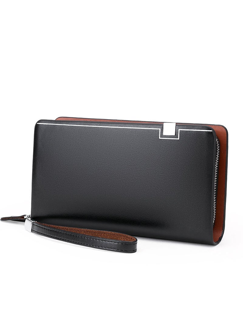 Men's Bifold Leather Zip Coin Handbag Multi Card Holder Purse Long Wallet Clutch - pzsku/ZF43D6976AEC044CC5CD0Z/45/_/1673837246/1f09423a-1d6c-4400-9448-8d77ea3f810b