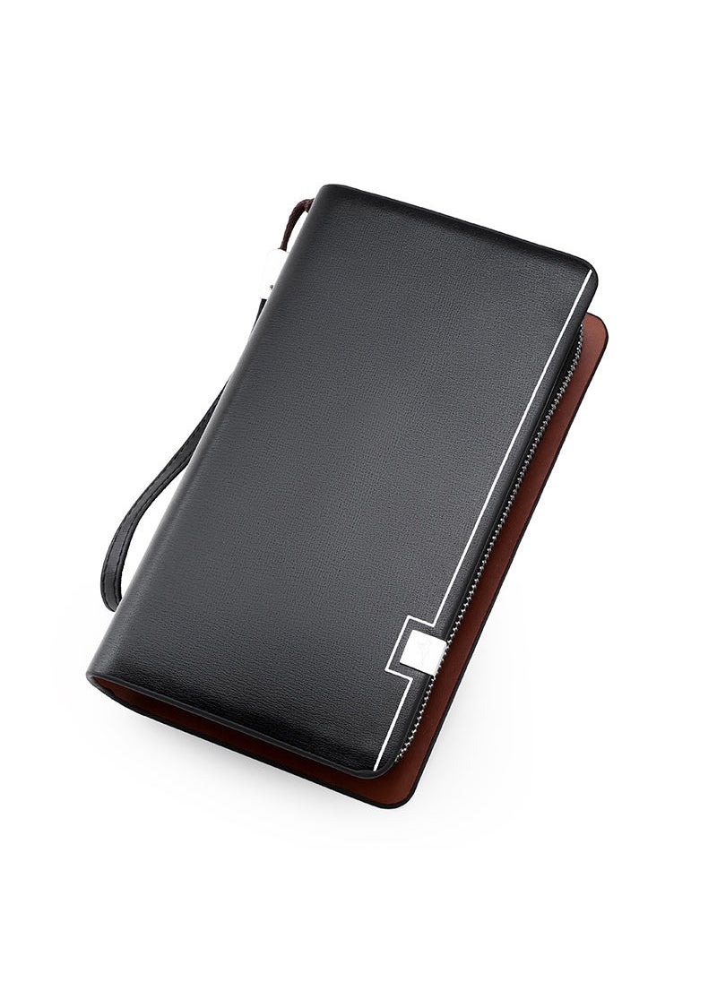 Men's Bifold Leather Zip Coin Handbag Multi Card Holder Purse Long Wallet Clutch - pzsku/ZF43D6976AEC044CC5CD0Z/45/_/1688020334/5d43b37f-76cf-4006-8cd3-825d4b16d8a8