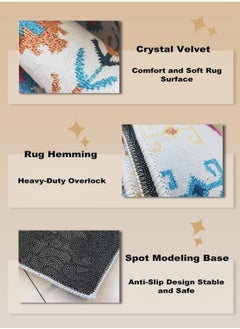LIMOS Large Area Rugs Modern Abstract Non Slip Short Pile Soft Carpet Rugs for Bedroom Living Room  - Image 5