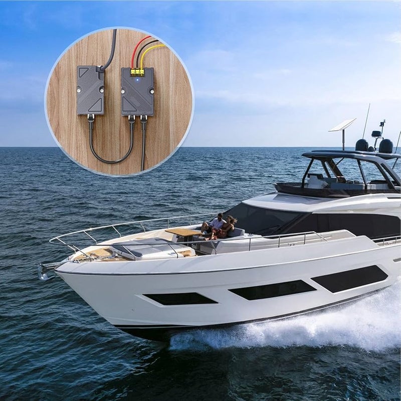 150W GigE PoE Injector with ESD Guard 12V to 48V DC Step Up Converter Ethernet Adapter Kit - Image 5