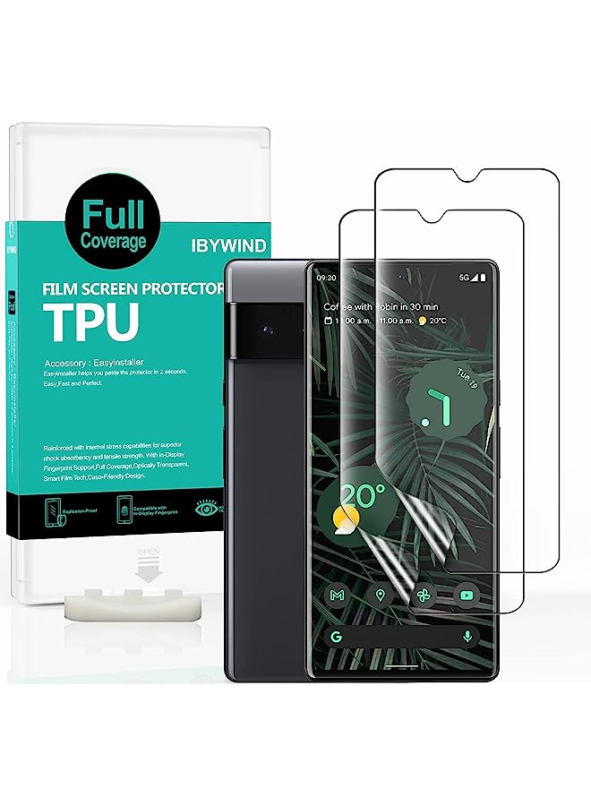 erorex [Pack Of 2] Google Pixel 6 Pro Screen Protector (6.7 Inch) With With Alignment Frame,Bubble-Free,Smart Film Tech,99% Hd Clear,Easy To Install - Image 1