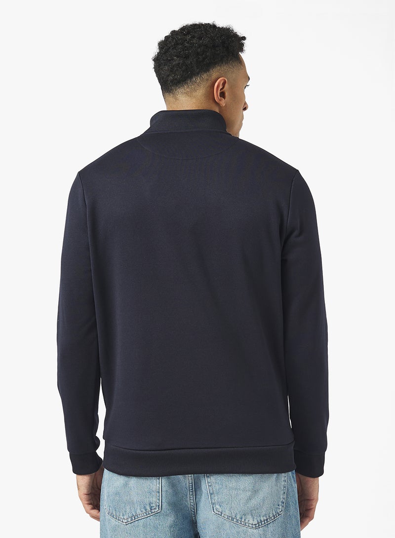 BRAVE SOUL Funnel Neck Quarter Zip Sweatshirt - Image 2