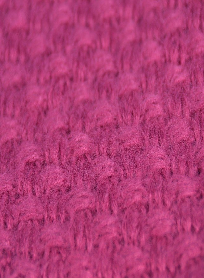 EPEIUS Kids Girls/Boys Winter Knitted Infinity Scarf Children Warm Soft Polar Fleece Neck Warmer 2 Pack,Magenta and Purple - Image 4