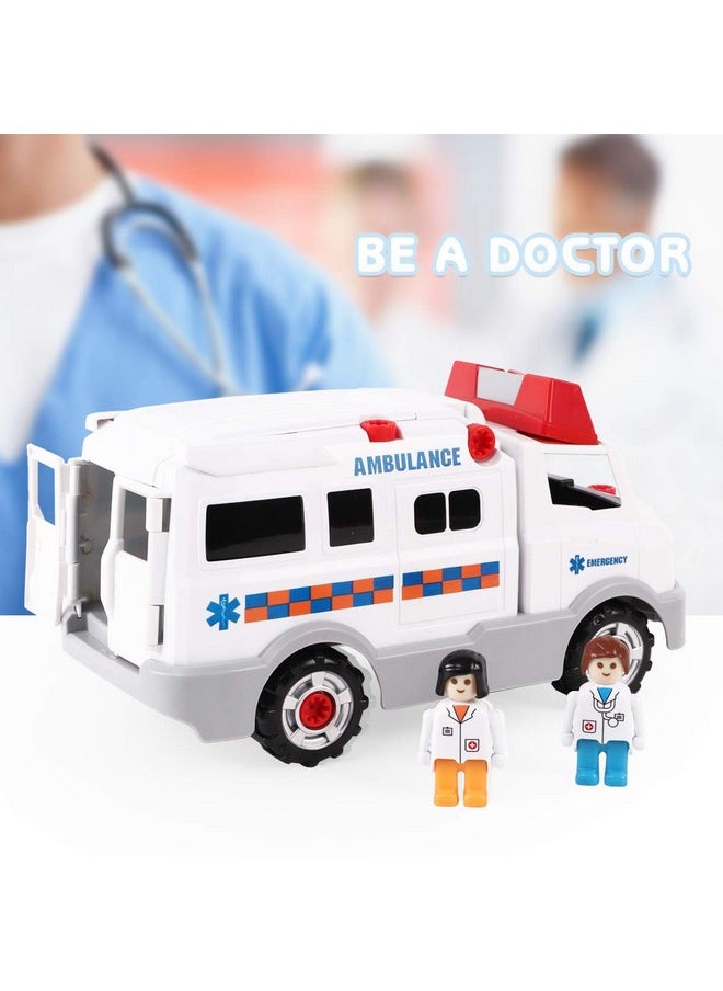 Remoking REMOKING Learning Take Apart Toy, Build Your Own Car Toy Ambulance Educational Playset with Tools and Power Drill, DIY Assembly Car Gifts for Kids with Realistic Sounds & Lights (3+ Ages)  - Image 5