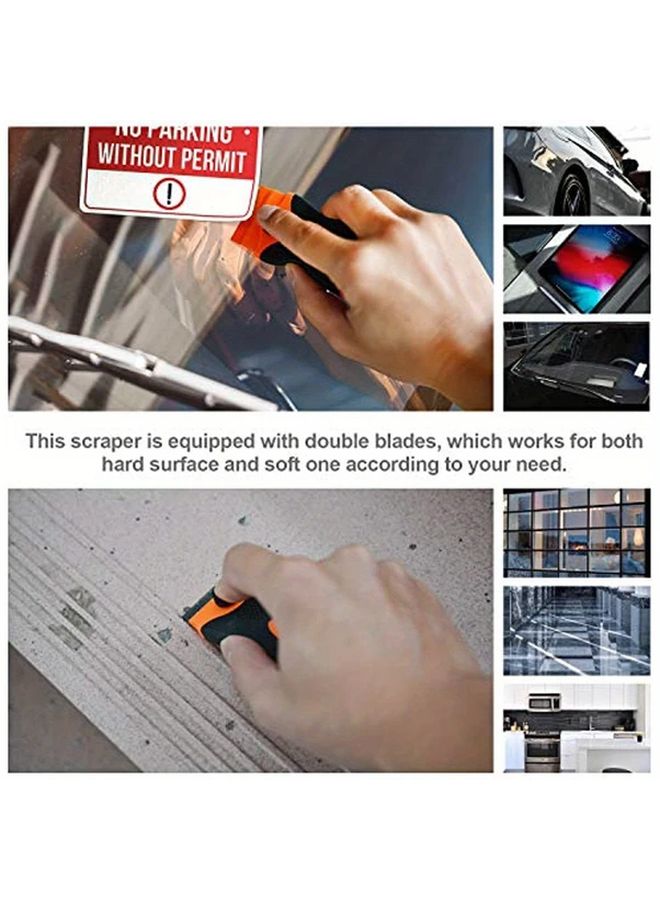 1pc Black Paint Scraper Set with Replaceable Blades for Car Film Removal Home Cleaning - Image 3