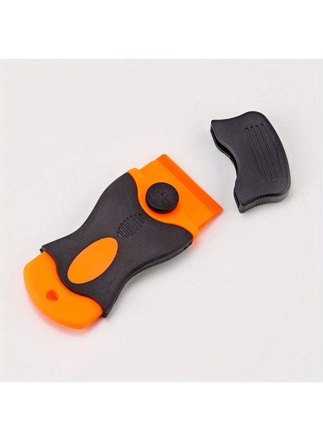 1pc Black Paint Scraper Set with Replaceable Blades for Car Film Removal Home Cleaning - Image 1