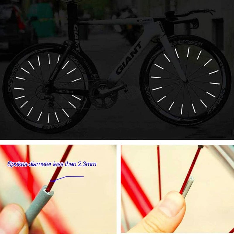 catazer 3M Bicycle Spoke Reflector, Bike Reflective Strips for 360° Visibility Easy Install Night Safety Tape Waterproof for Road Mountain, and Kids’ Bikes - Image 5