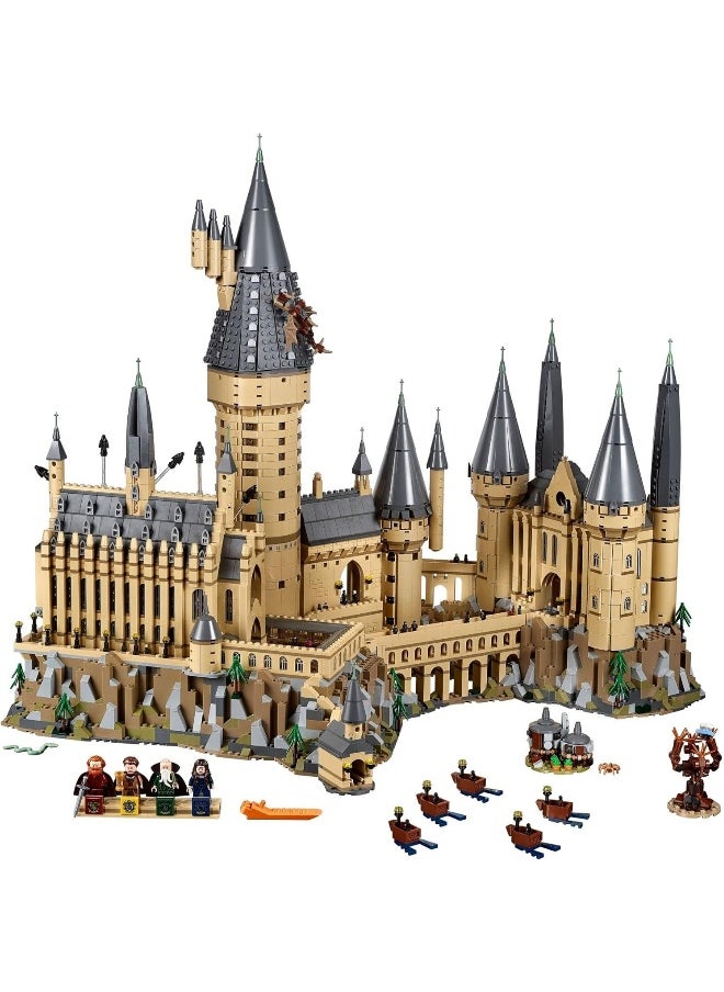 Harry Potte Hogwarts Castle Building Set,   Activity Kit with Minifigures  Wands  Boats  a Spider  and Gryffindor and Hufflepuff Accessories Collectible Model for Adults  - Image 5
