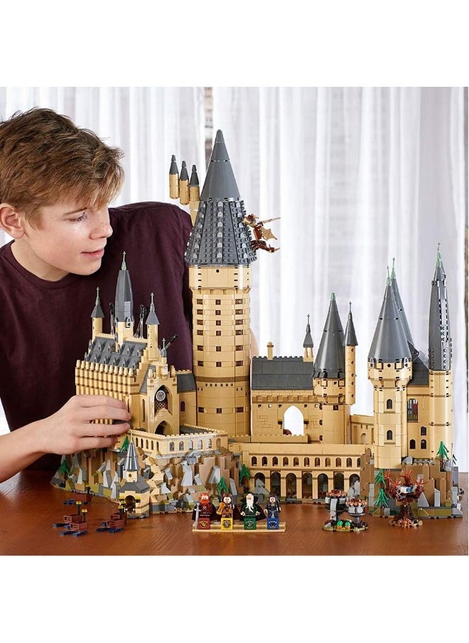 Harry Potte Hogwarts Castle Building Set,   Activity Kit with Minifigures  Wands  Boats  a Spider  and Gryffindor and Hufflepuff Accessories Collectible Model for Adults  - Image 3