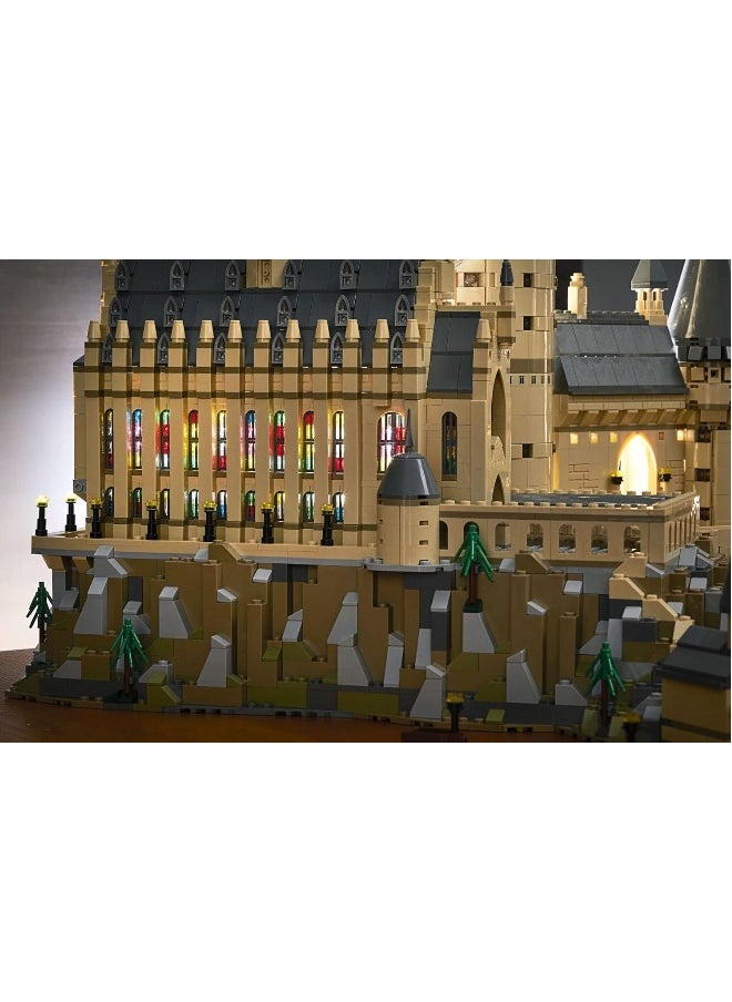 Harry Potte Hogwarts Castle Building Set,   Activity Kit with Minifigures  Wands  Boats  a Spider  and Gryffindor and Hufflepuff Accessories Collectible Model for Adults  - Image 4